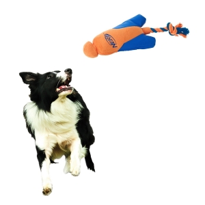 NERF DOG ULTRAPLUSH  Large -  Wyrzutnia z zabawką do szarpania dla psa